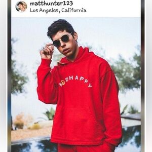 MADHAPPY Red Hoodie/Pullover | From the First Drop!!An Original |RARE!! NEW/NWOT